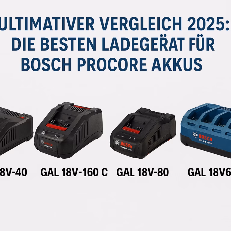 Bosch Ladegeräte im Vergleich