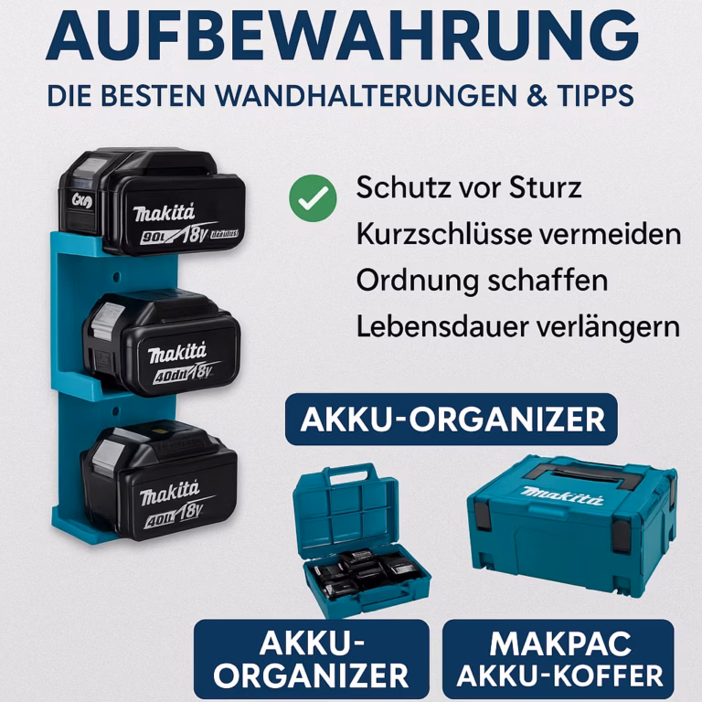 Makita Ersatzakku Aufbewahrung - 7 extrem geniale Ideen