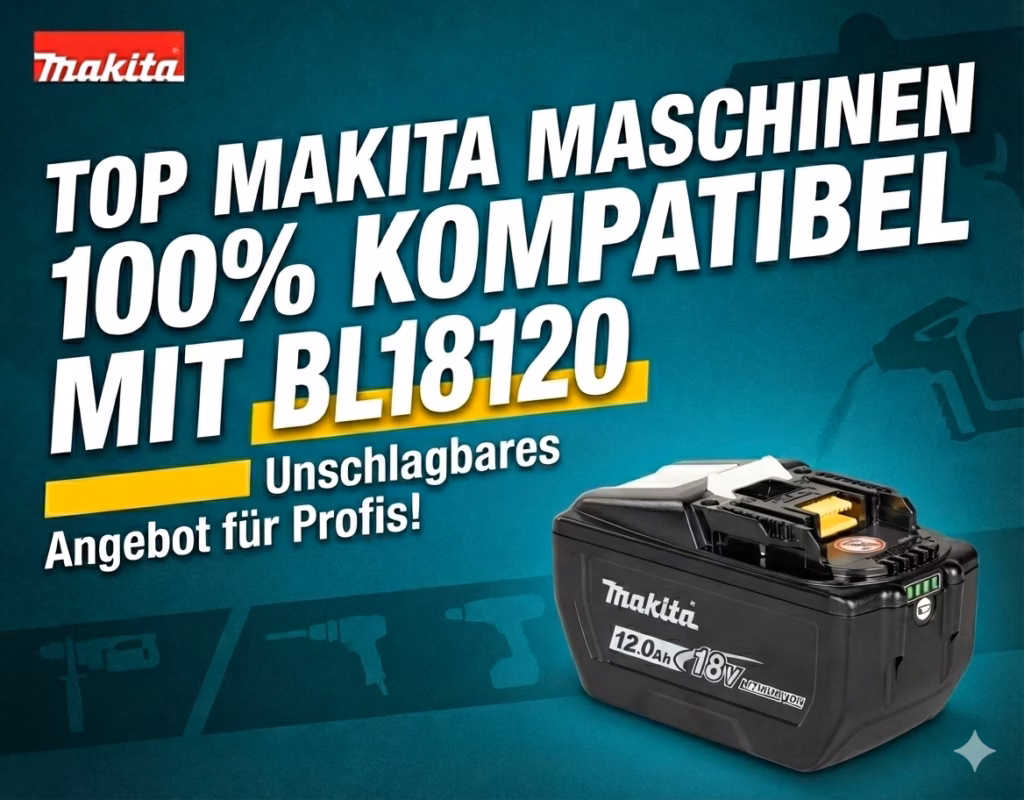 Top Makita 12 Ah Maschinen - kompatibel zum neuen BL18120