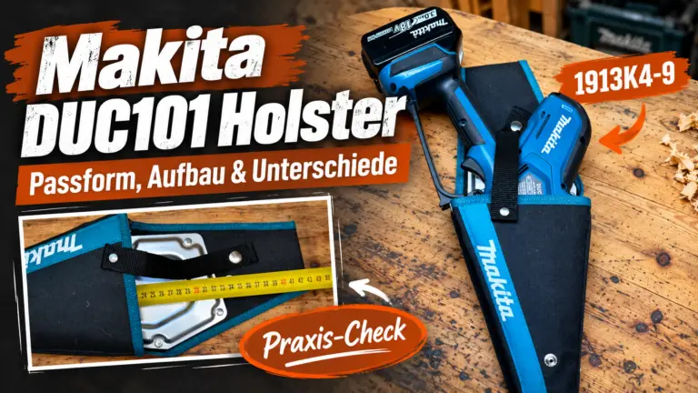 Makita DUC101 Holster 1913K4-9 mit DUC101 und 3-Ah-Akku