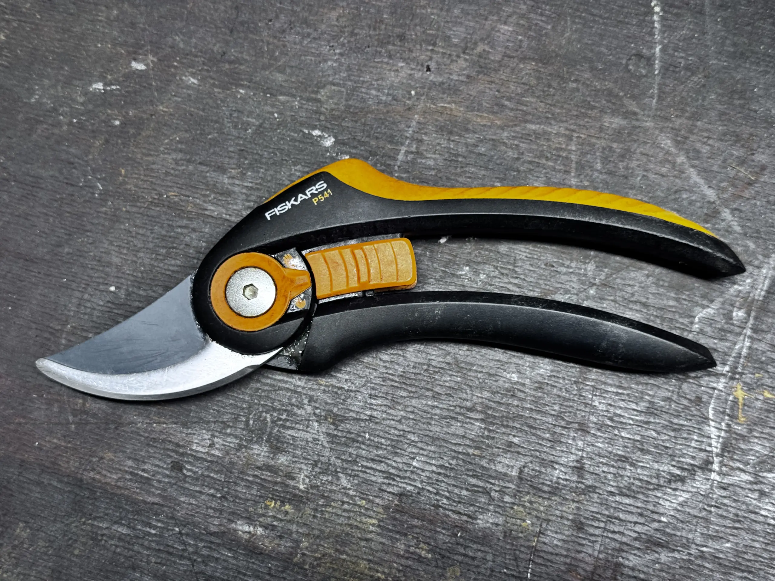 Das Ergebnis: Die Fiskars P541 Gartenschere schärfen lässt sie (fast) wie neu wirken