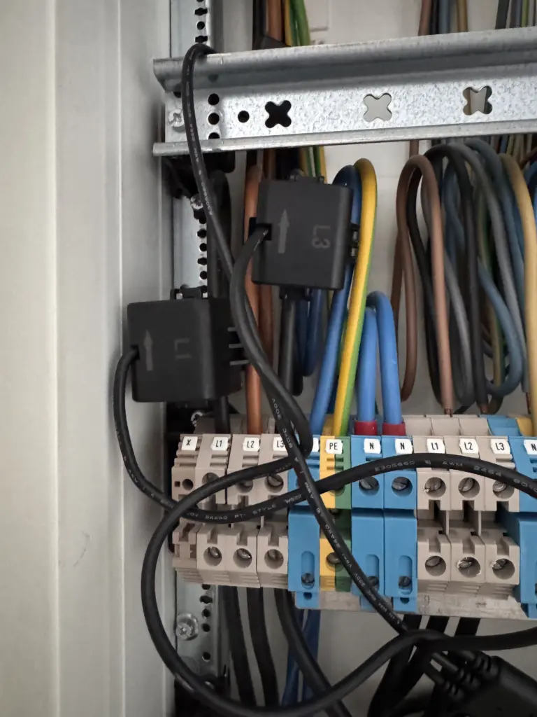 Stromwandler des Anker Smart Meter A17X7 an L1 L2 und L3