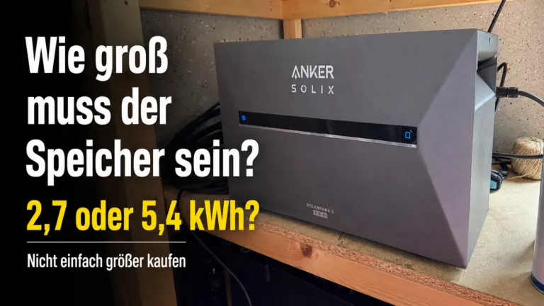 Balkonkraftwerk Speichergröße mit Anker Solarbank 3 E2700 Pro