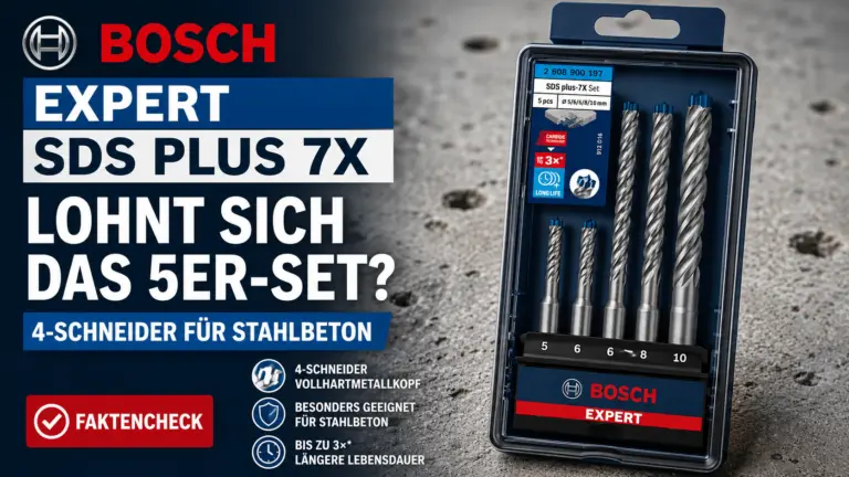 Bosch EXPERT SDS plus-7X 5er-Set – Faktencheck für Stahlbeton