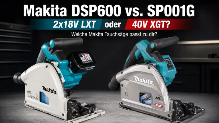 Makita DSP600 vs SP001G im Vergleich – 2x18V LXT gegen 40V XGT