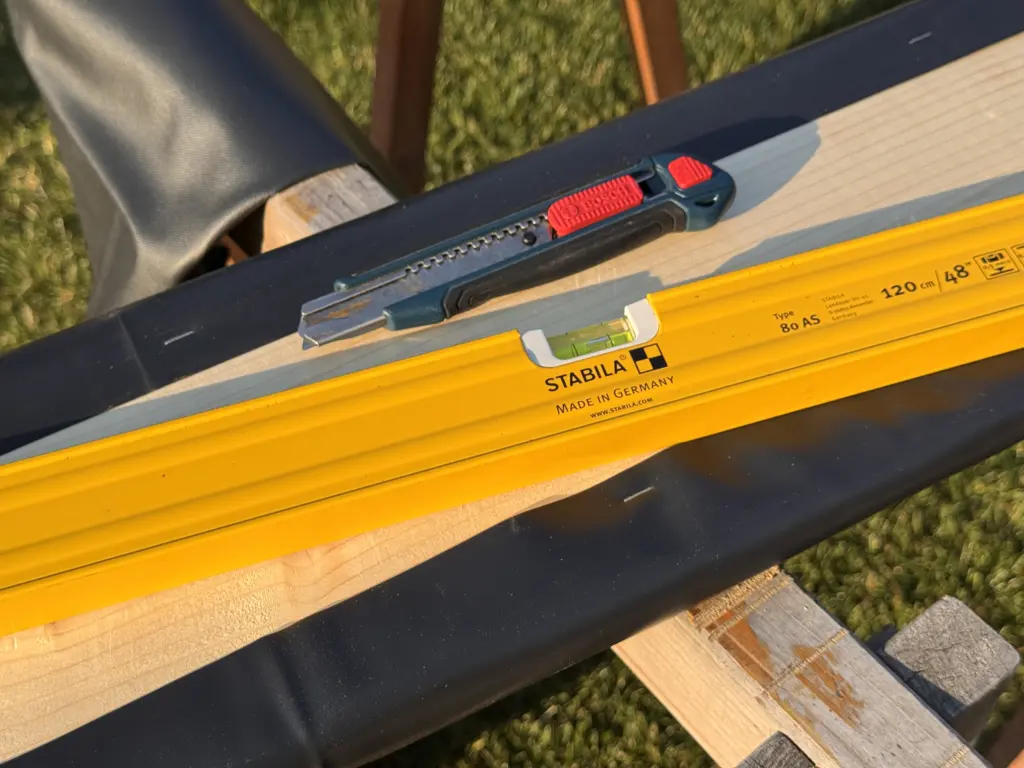 Detailaufnahme meiner STABILA Type 80 AS mit 120 cm Länge