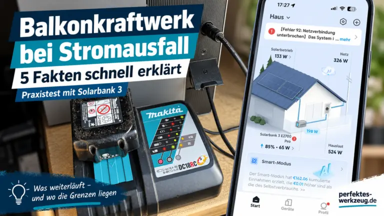 Balkonkraftwerk bei Stromausfall: Solarbank 3 im Praxistest mit App-Ansicht und Ersatzversorgung