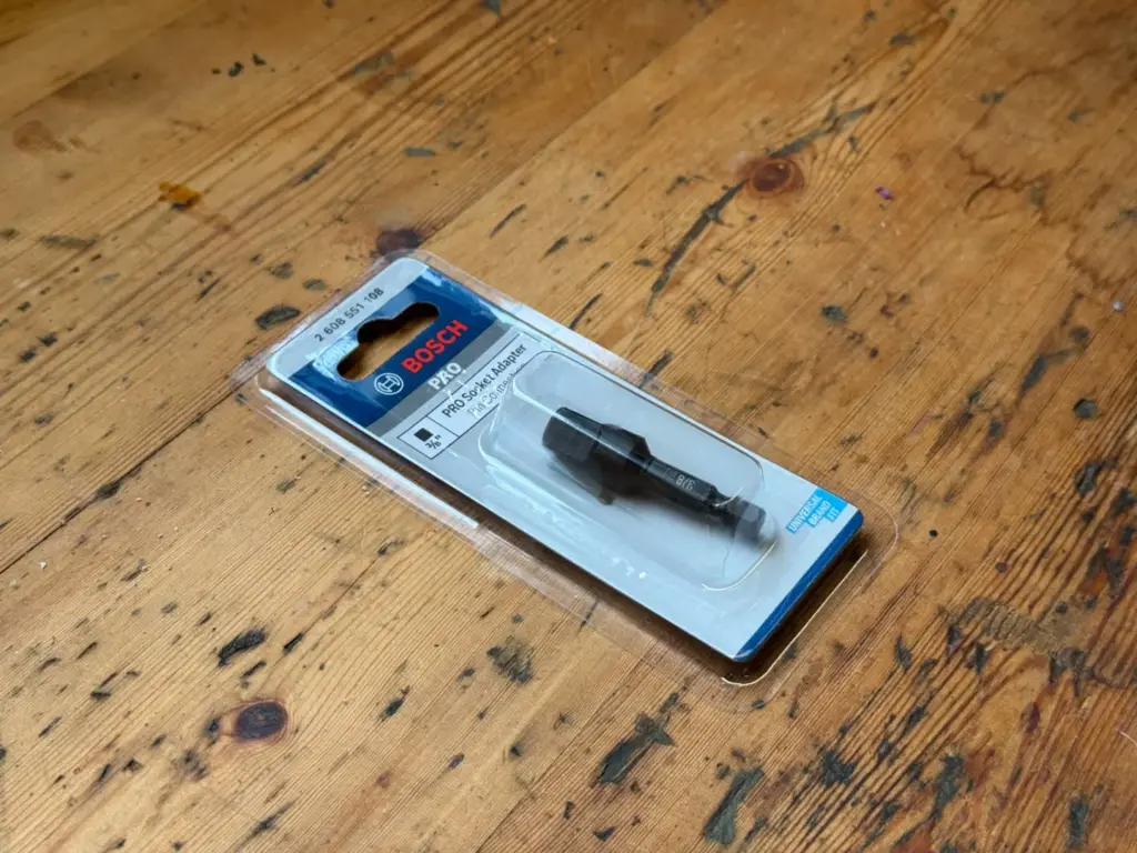 Bosch PRO Stecknuss-Adapter 1/4 Zoll auf 3/8 Zoll in Originalverpackung
