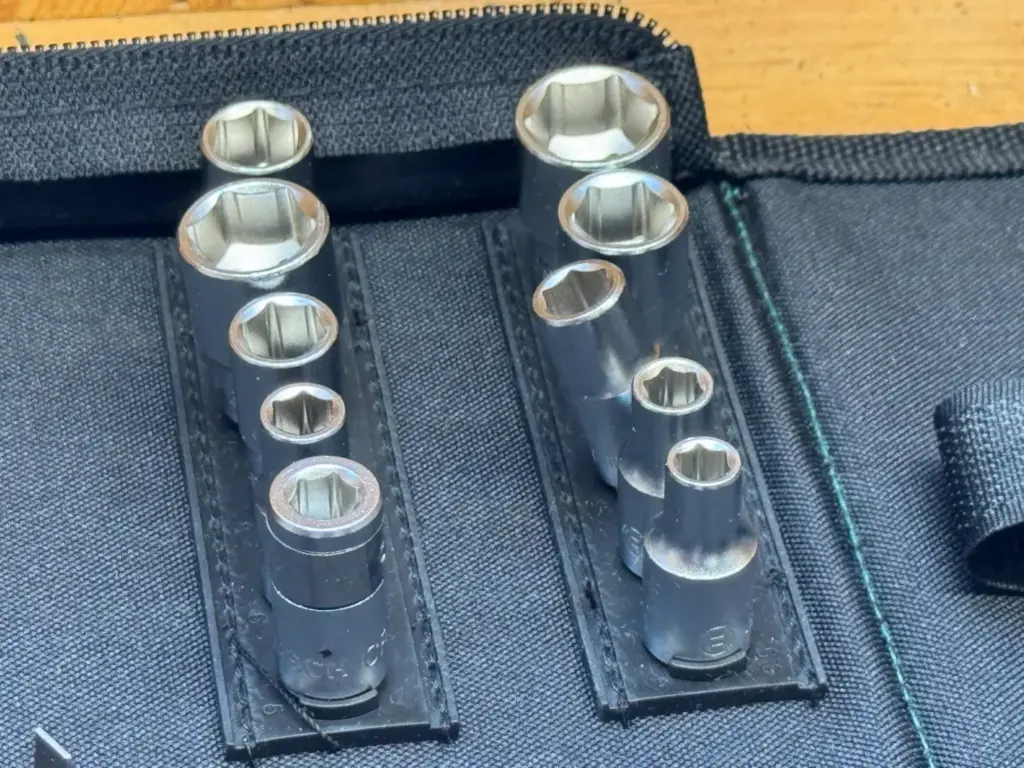 Stecknüsse aus meinem Bosch Werkzeug-Adventskalender