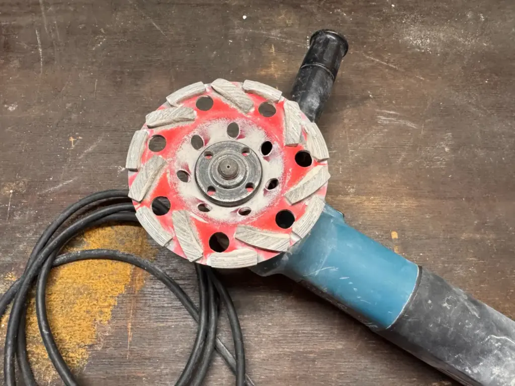 BTEC Diamant-Schleiftopf 125 mm mit gebrauchten Diamantsegmenten