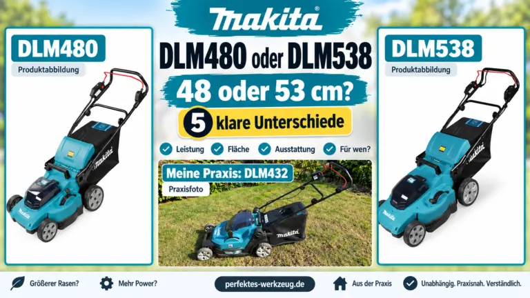 Makita DLM480 oder DLM538 im Vergleich mit DLM432 als eigene Praxisreferenz