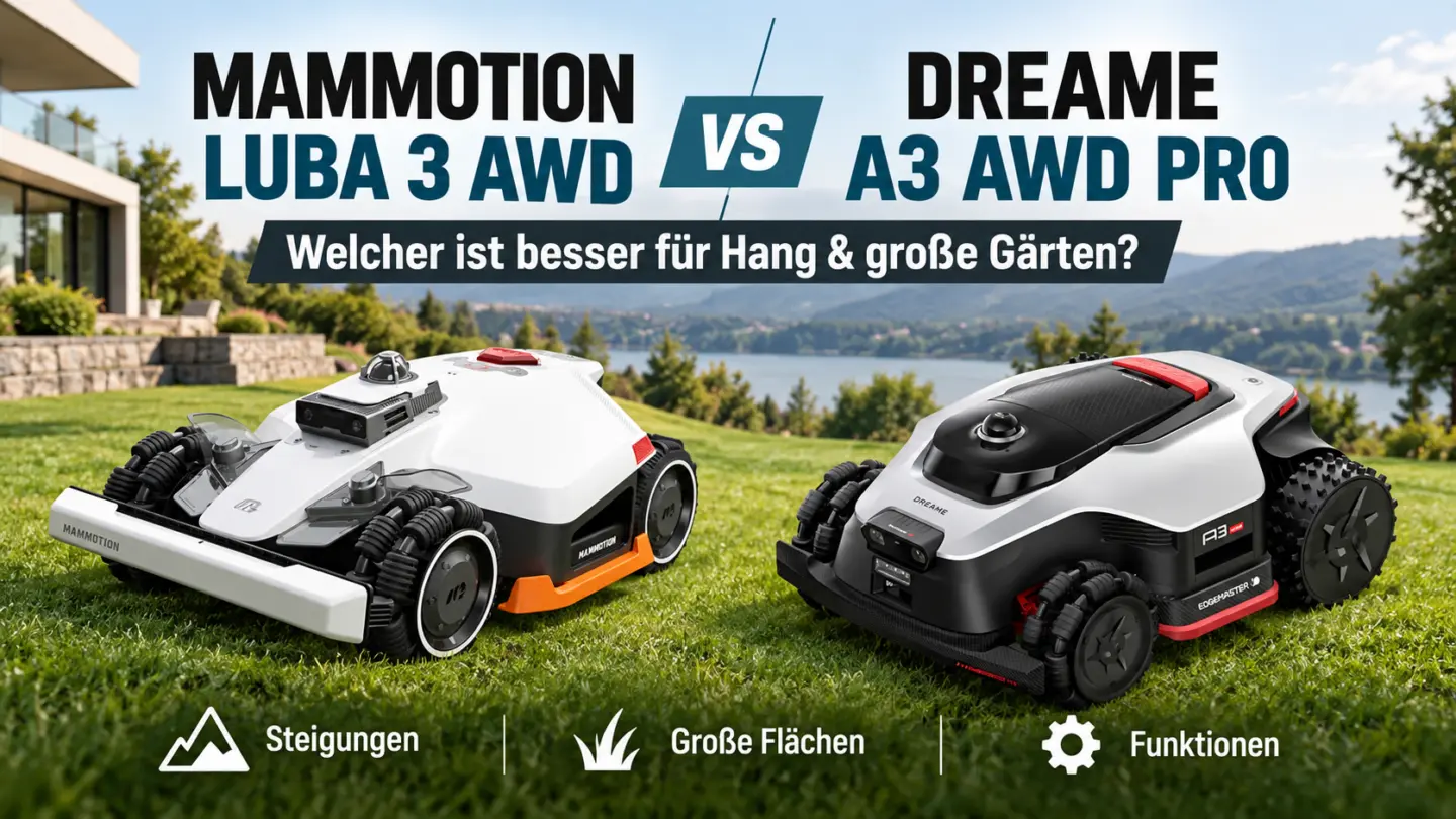 Mammotion LUBA 3 AWD vs. Dreame A3 AWD Pro