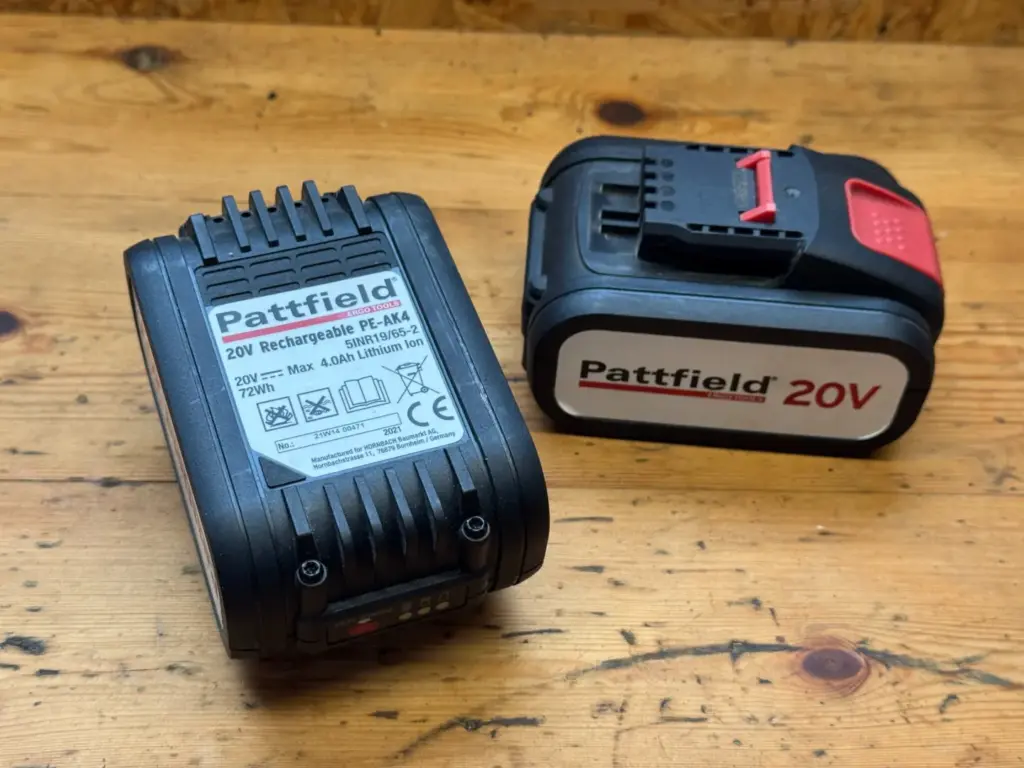 Pattfield PR-AK4 20V Akku mit 4,0 Ah und 72 Wh als Alternative im Worx Umfeld