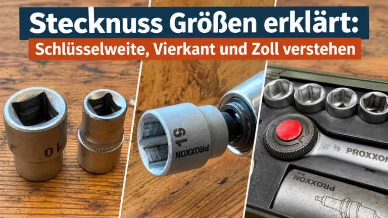 Stecknuss Größen – Schlüsselweite, Vierkant und Zoll bei Stecknüssen und Ratsche