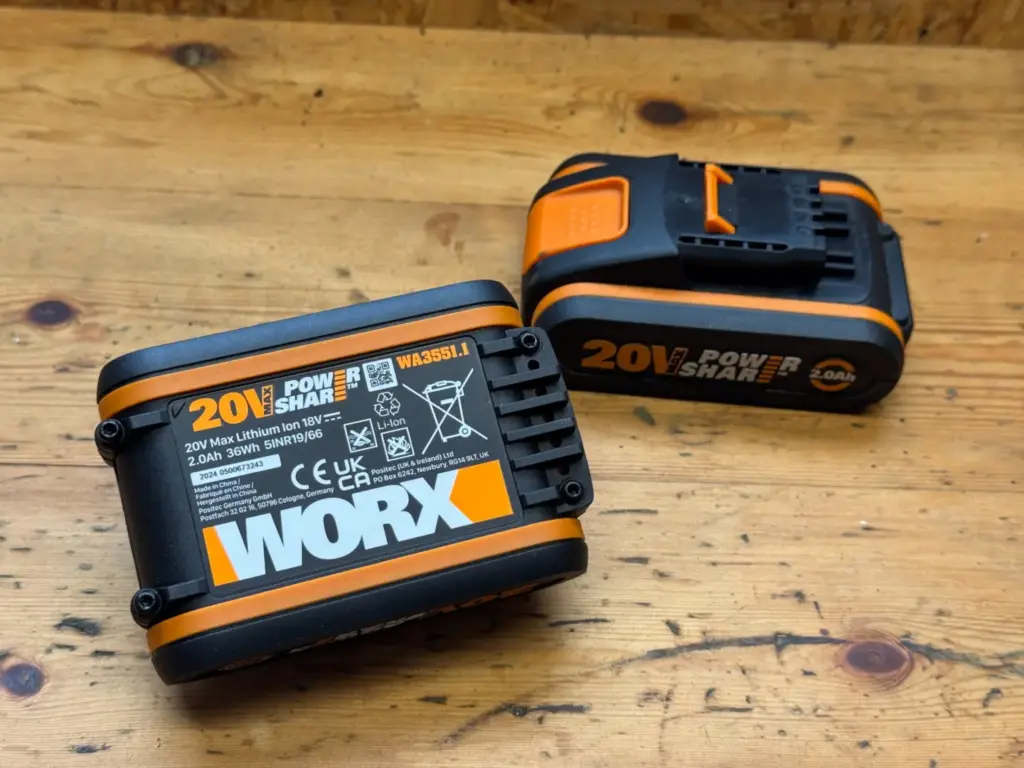Worx Akku WA3551.1 PowerShare mit 2,0 Ah und 36 Wh